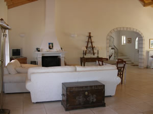 Living Area & Kitchen - Villa Sfakoi, Kassiopi, Corfu