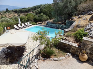 Private Pool & Lower Terrace - Villa Sfakoi, Kassiopi, Corfu